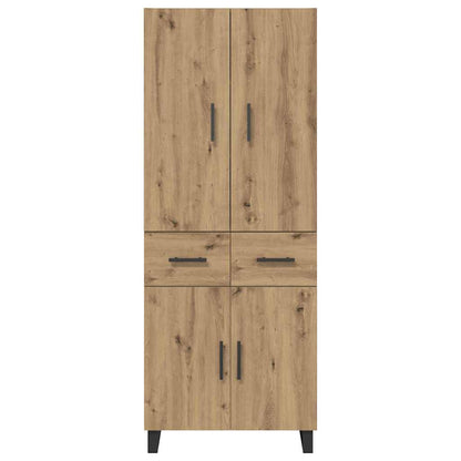 Vysoký Bufet 2 Ks Artisanový Dub 69,5 X 34 X 180 Cm
