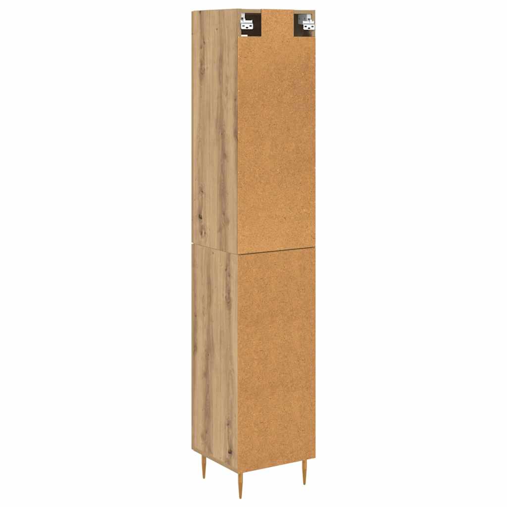 Vysoký Bufet 2 Ks Artisanový Dub 34,5 X 34 X 180 Cm