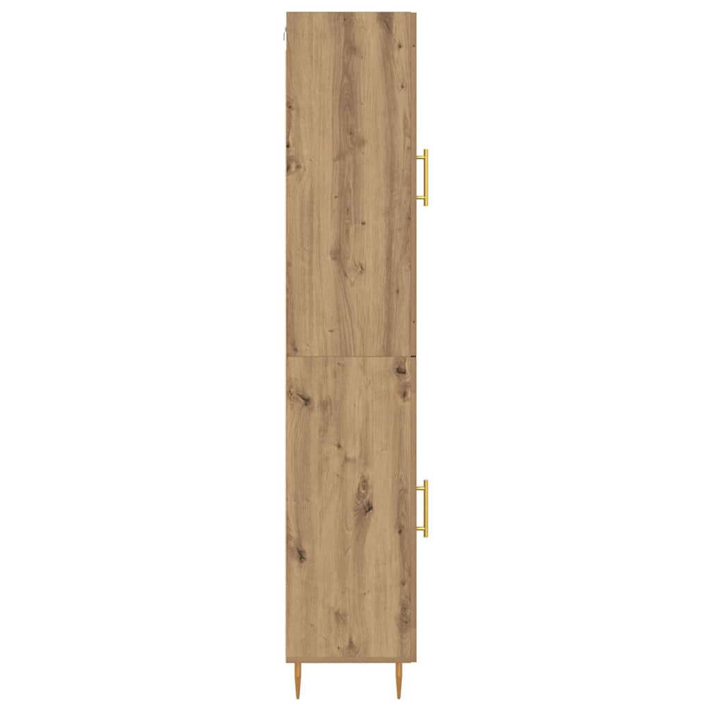Vysoký Bufet 2 Ks Artisanový Dub 34,5 X 34 X 180 Cm