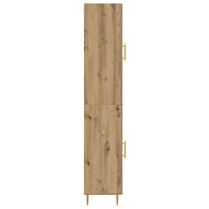 Vysoký Bufet 2 Ks Artisanový Dub 34,5 X 34 X 180 Cm