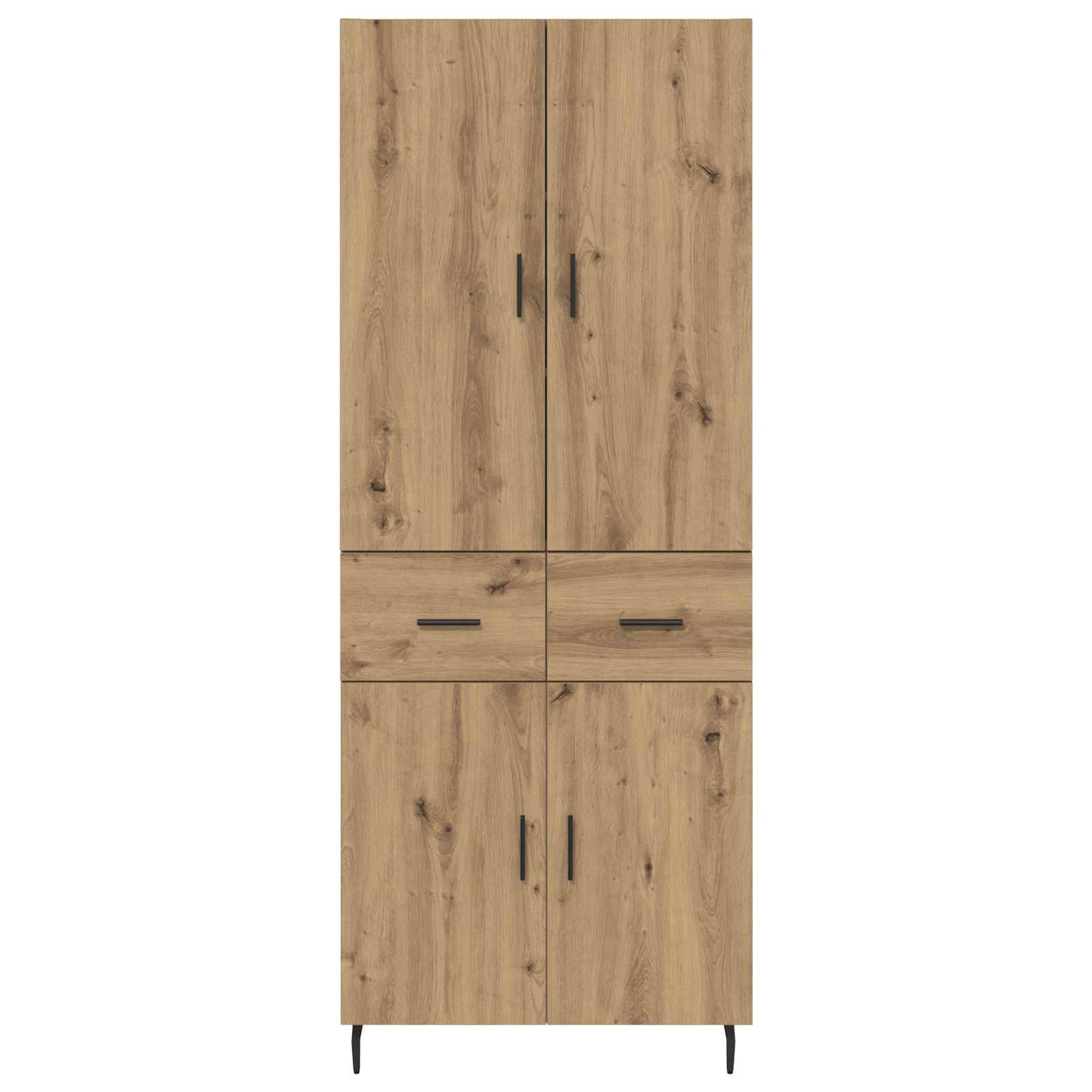 Vysoký Bufet 2 Ks Artisanový Dub 69,5 X 34 X 180 Cm