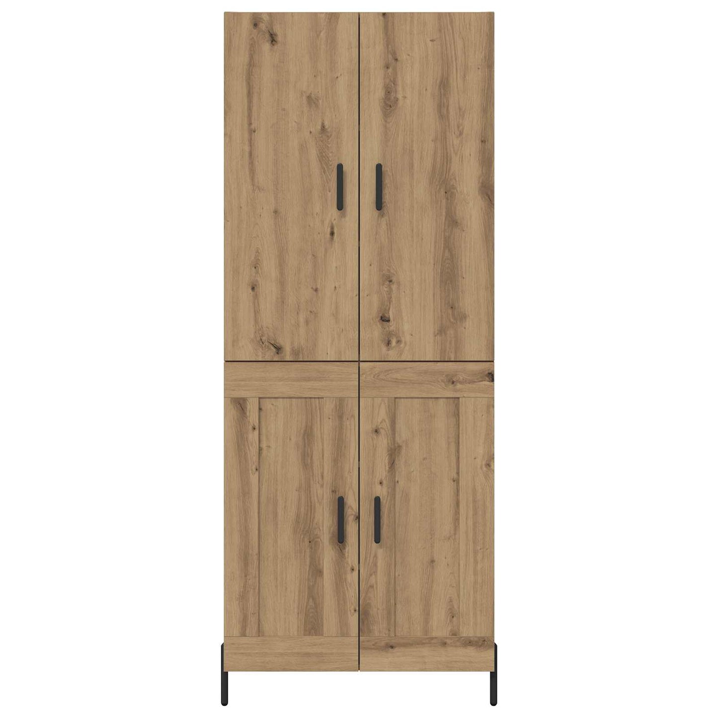 Vysoký Bufet Artisanový Dub 69,5 X 34 X 180 Cm Kompozitní Dřevo