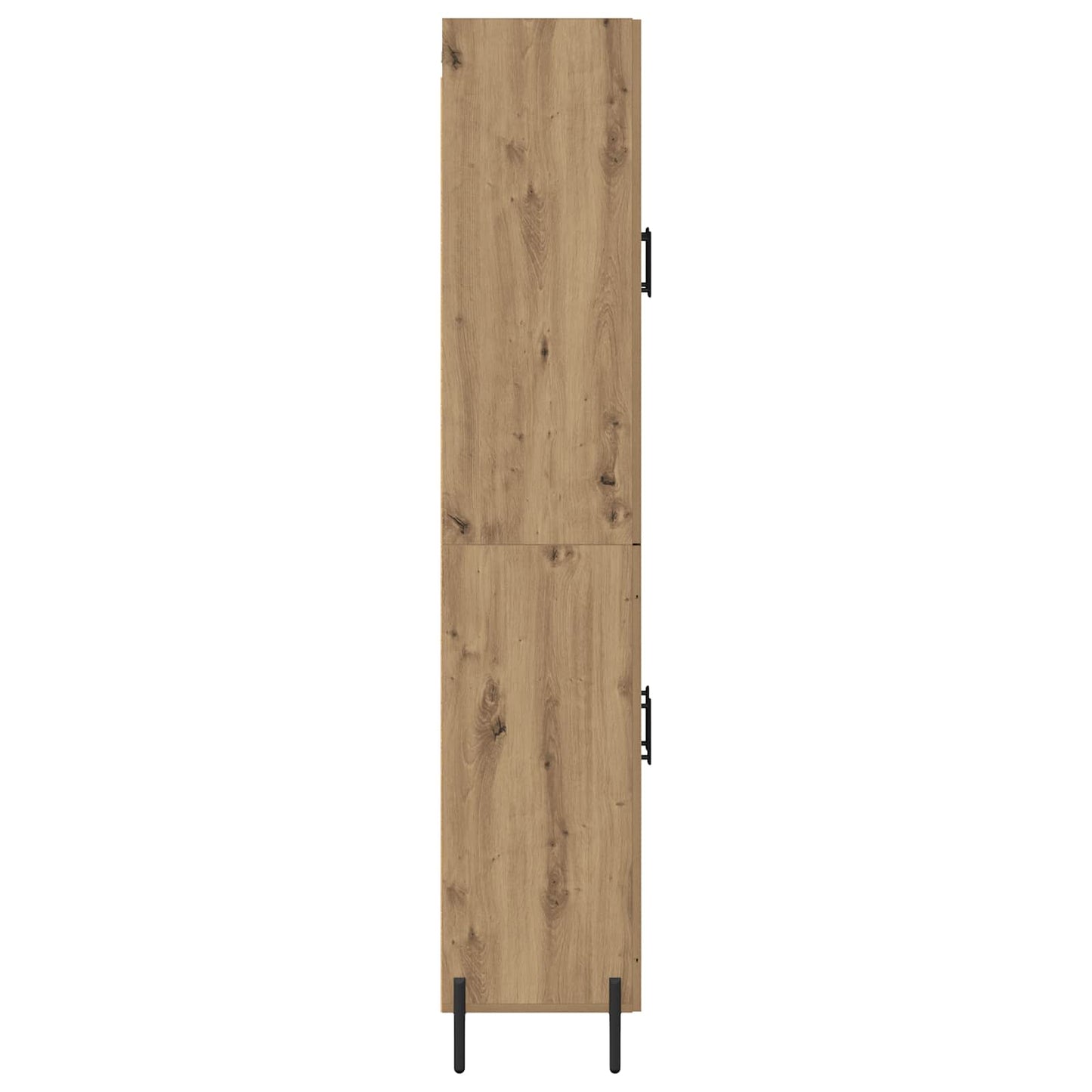 Vysoký Bufet Artisanový Dub 69,5 X 34 X 180 Cm Kompozitní Dřevo