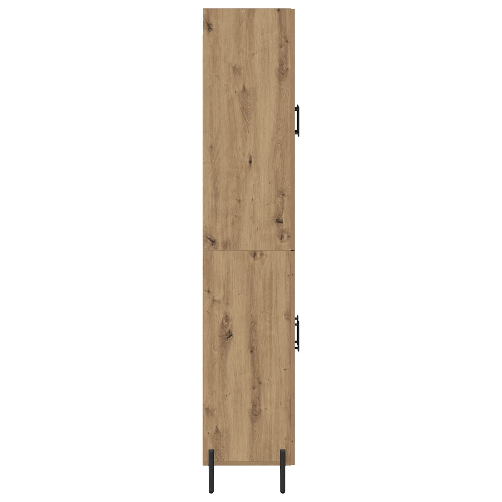 Vysoký Bufet Artisanový Dub 69,5 X 34 X 180 Cm Kompozitní Dřevo