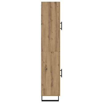 Vysoký Bufet Artisanový Dub 34,5 X 34 X 180 Cm Kompozitní Dřevo