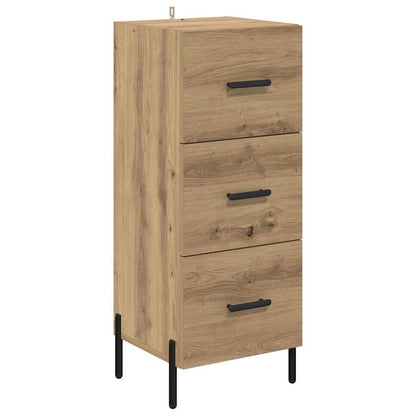 Vysoký Bufet Artisanový Dub 34,5 X 34 X 180 Cm Kompozitní Dřevo