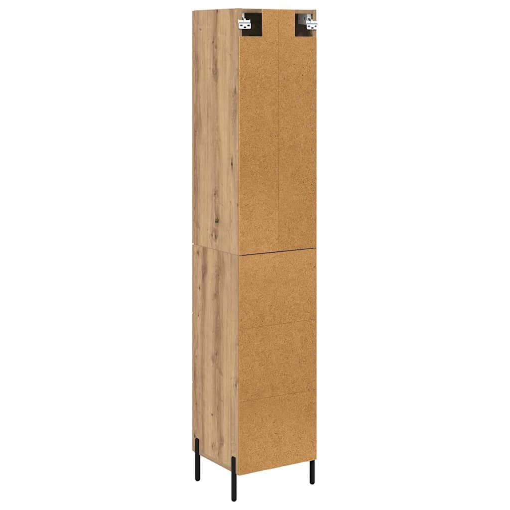 Vysoký Bufet Artisanový Dub 34,5 X 34 X 180 Cm Kompozitní Dřevo