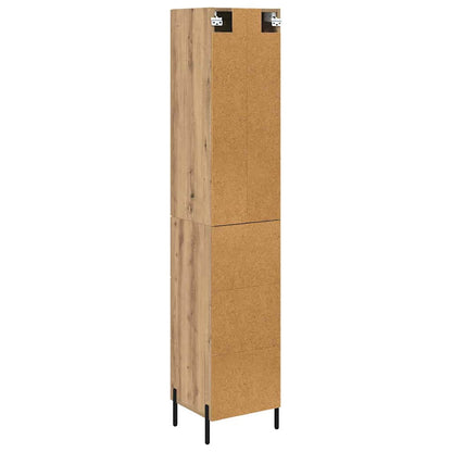 Vysoký Bufet Artisanový Dub 34,5 X 34 X 180 Cm Kompozitní Dřevo