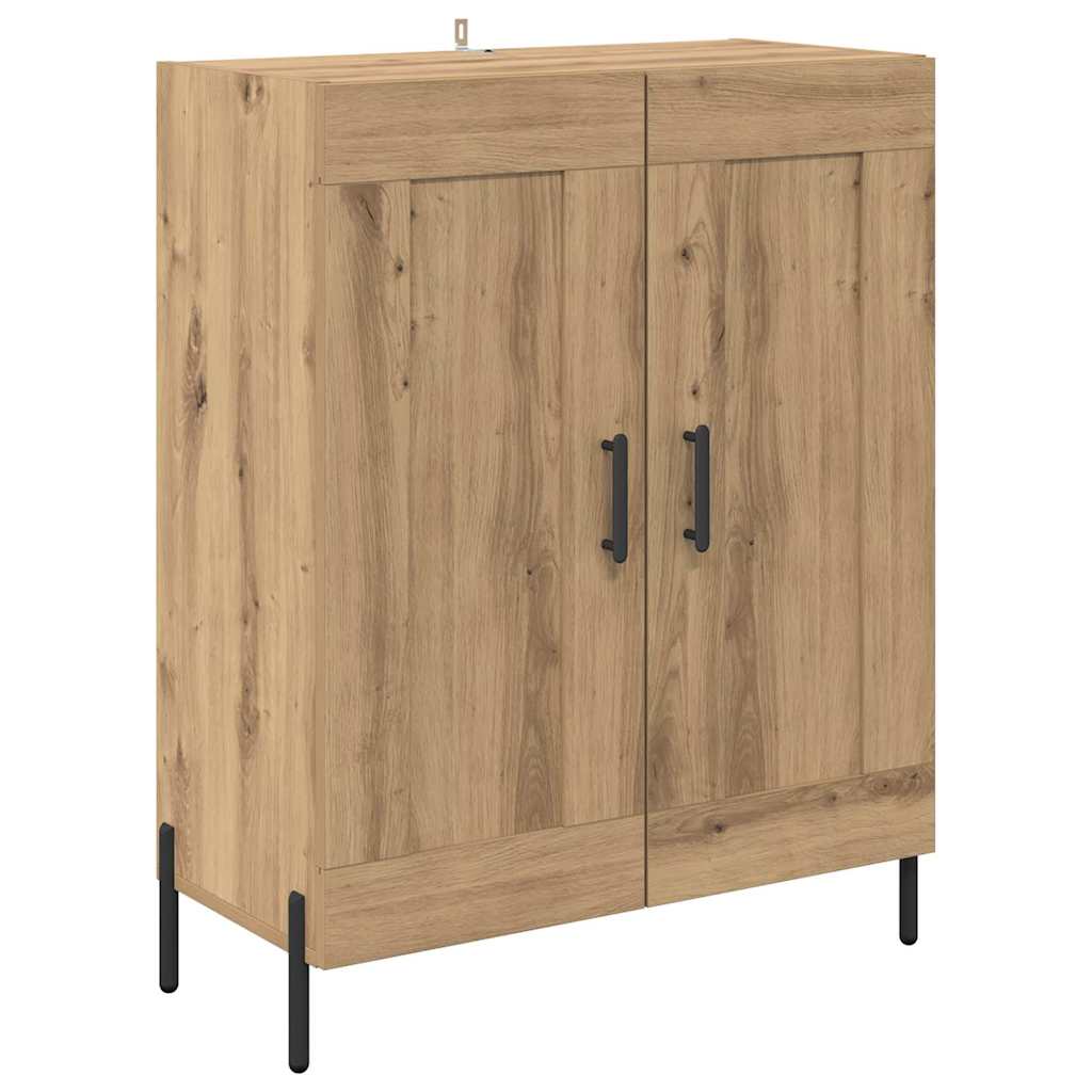 Vysoký Bufet Artisanový Dub 69,5 X 34 X 180 Cm Kompozitní Dřevo