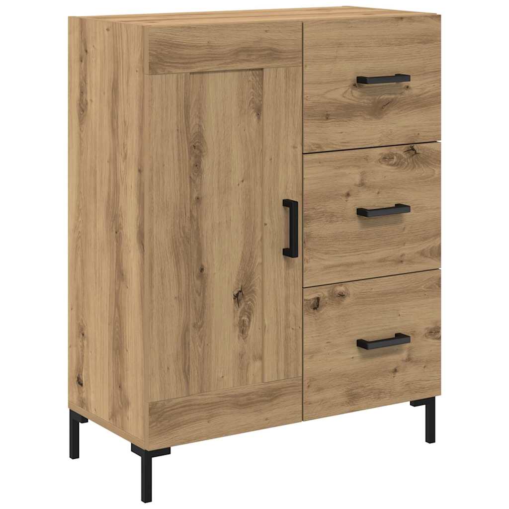 Vysoký Bufet 2 Ks Artisanový Dub 69,5 X 34 X 180 Cm