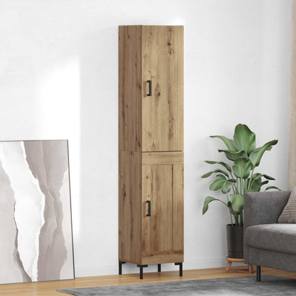 Vysoký Bufet Artisanový Dub 34,5 X 34 X 180 Cm Kompozitní Dřevo
