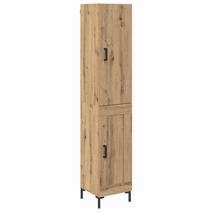 Vysoký Bufet Artisanový Dub 34,5 X 34 X 180 Cm Kompozitní Dřevo