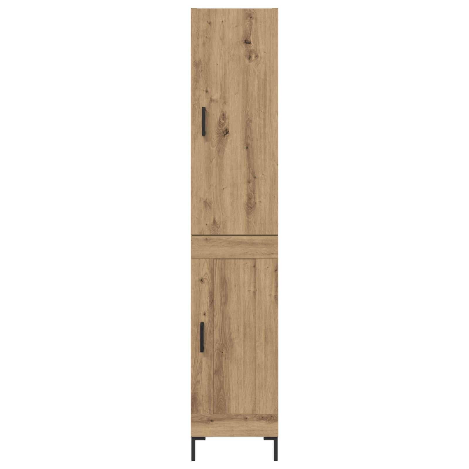 Vysoký Bufet Artisanový Dub 34,5 X 34 X 180 Cm Kompozitní Dřevo