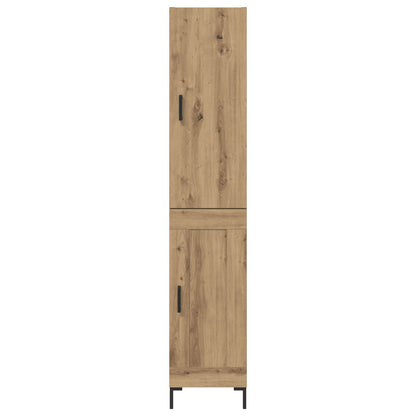 Vysoký Bufet Artisanový Dub 34,5 X 34 X 180 Cm Kompozitní Dřevo