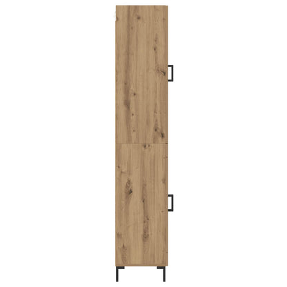 Vysoký Bufet Artisanový Dub 34,5 X 34 X 180 Cm Kompozitní Dřevo