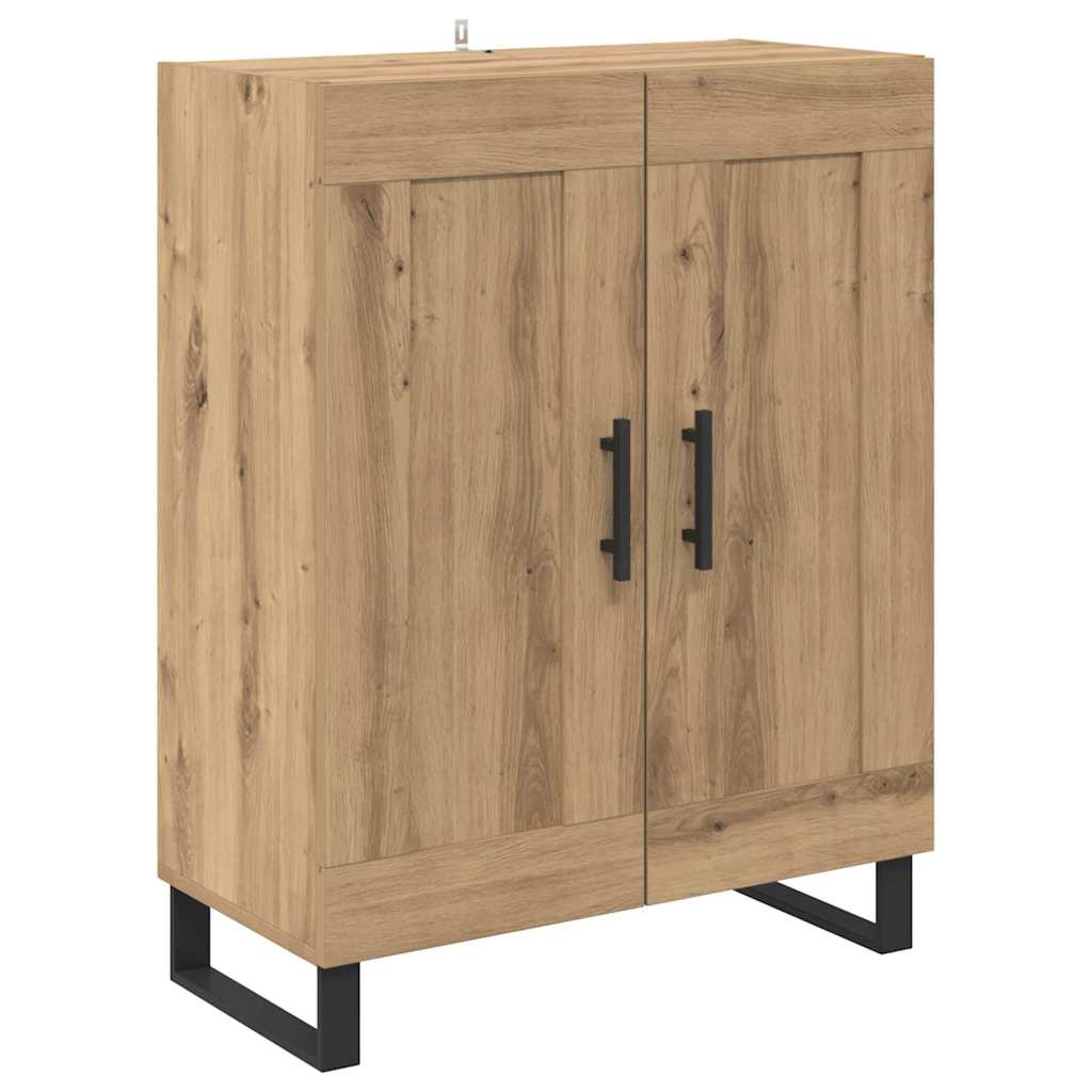 Vysoký Bufet 2 Ks Artisanový Dub 69,5 X 34 X 180 Cm