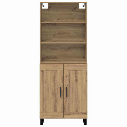 Vysoký Bufet 2 Ks Artisanový Dub 69,5 X 34 X 180 Cm