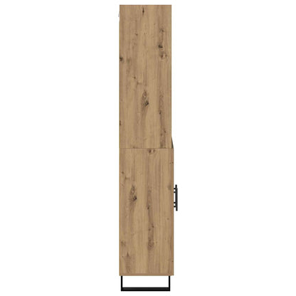 Vysoký Bufet 2 Ks Artisanový Dub 69,5 X 34 X 180 Cm