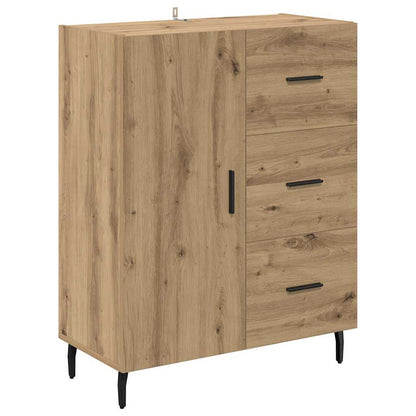 Vysoký Bufet 2 Ks Artisanový Dub 69,5 X 34 X 180 Cm