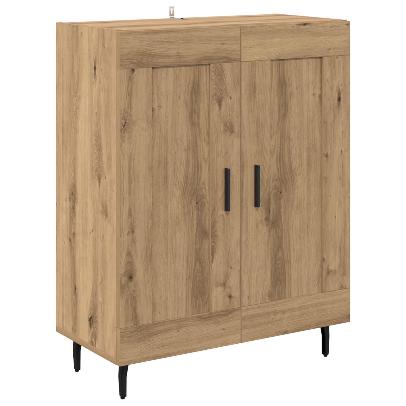 Vysoký Bufet 2 Ks Artisanový Dub 69,5 X 32,5 X 180 Cm