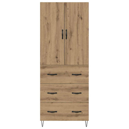 Vysoký Bufet 2 Ks Artisanový Dub 69,5 X 34 X 180 Cm