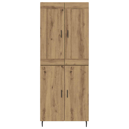 Vysoký Bufet 2 Ks Artisanový Dub 69,5 X 34 X 180 Cm