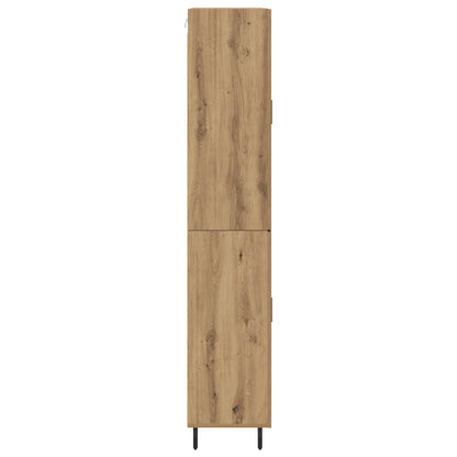 Vysoký Bufet 2 Ks Artisanový Dub 69,5 X 34 X 180 Cm