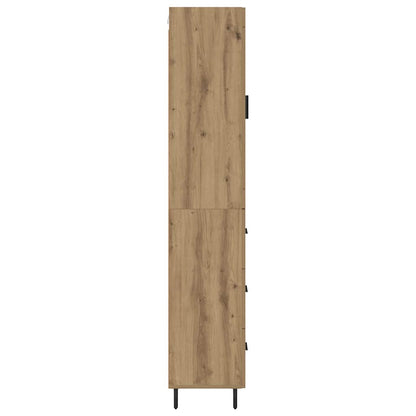 Vysoký Bufet Artisanový Dub 34,5 X 34 X 180 Cm Kompozitní Dřevo