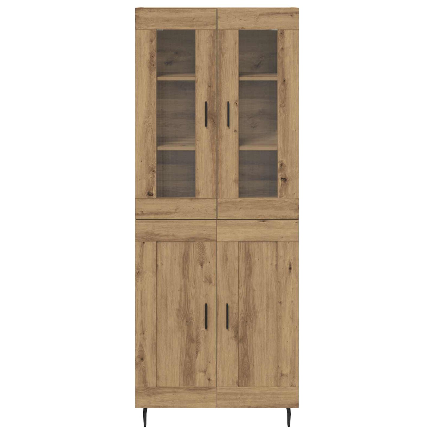 Vysoký Bufet 2 Ks Artisanový Dub 69,5 X 34 X 180 Cm