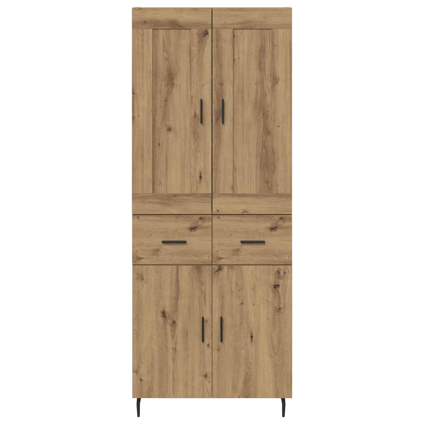 Vysoký Bufet 2 Ks Artisanový Dub 69,5 X 34 X 180 Cm