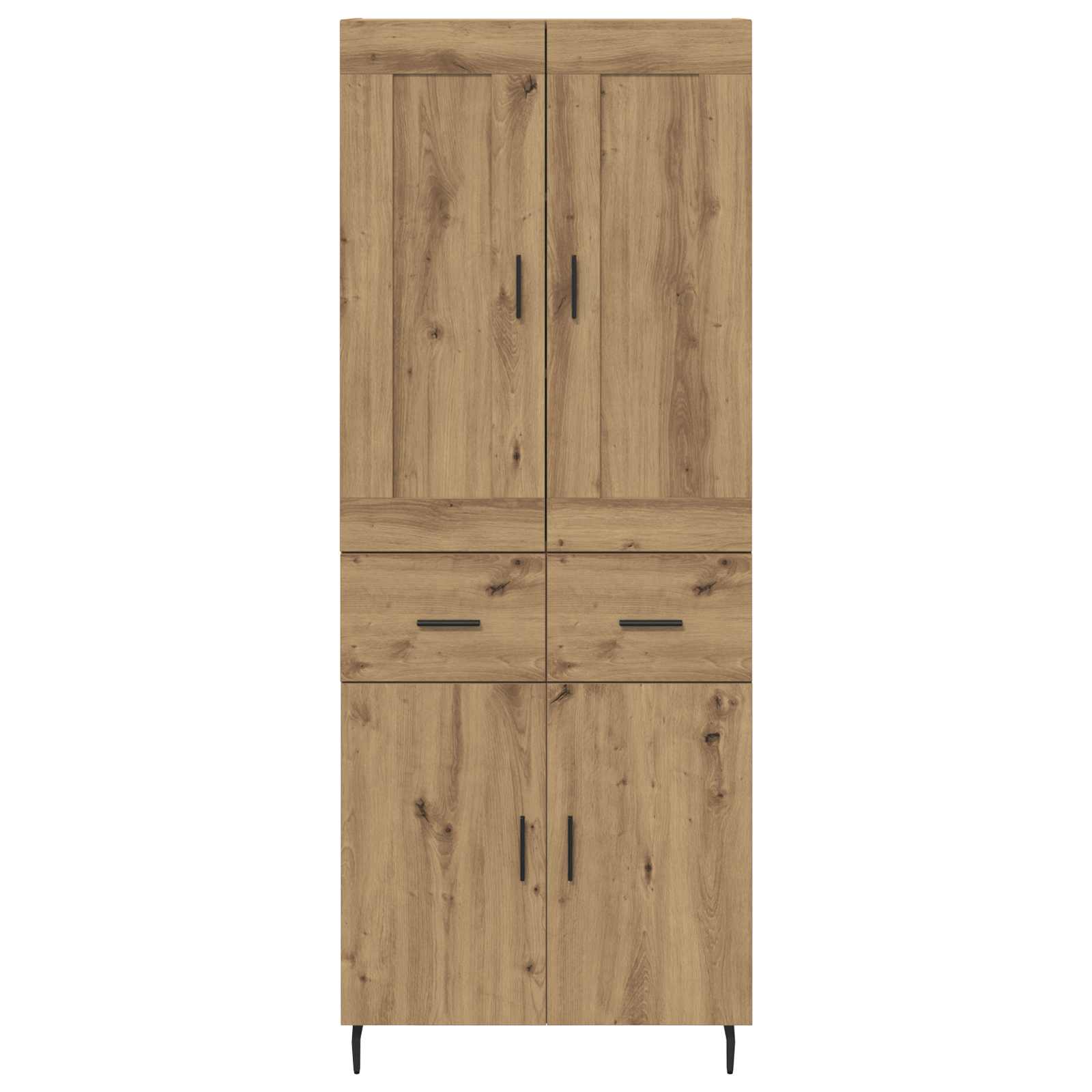 Vysoký Bufet 2 Ks Artisanový Dub 69,5 X 34 X 180 Cm