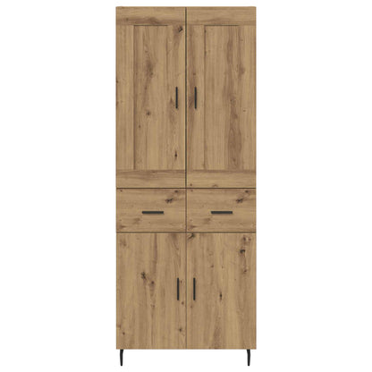 Vysoký Bufet 2 Ks Artisanový Dub 69,5 X 34 X 180 Cm