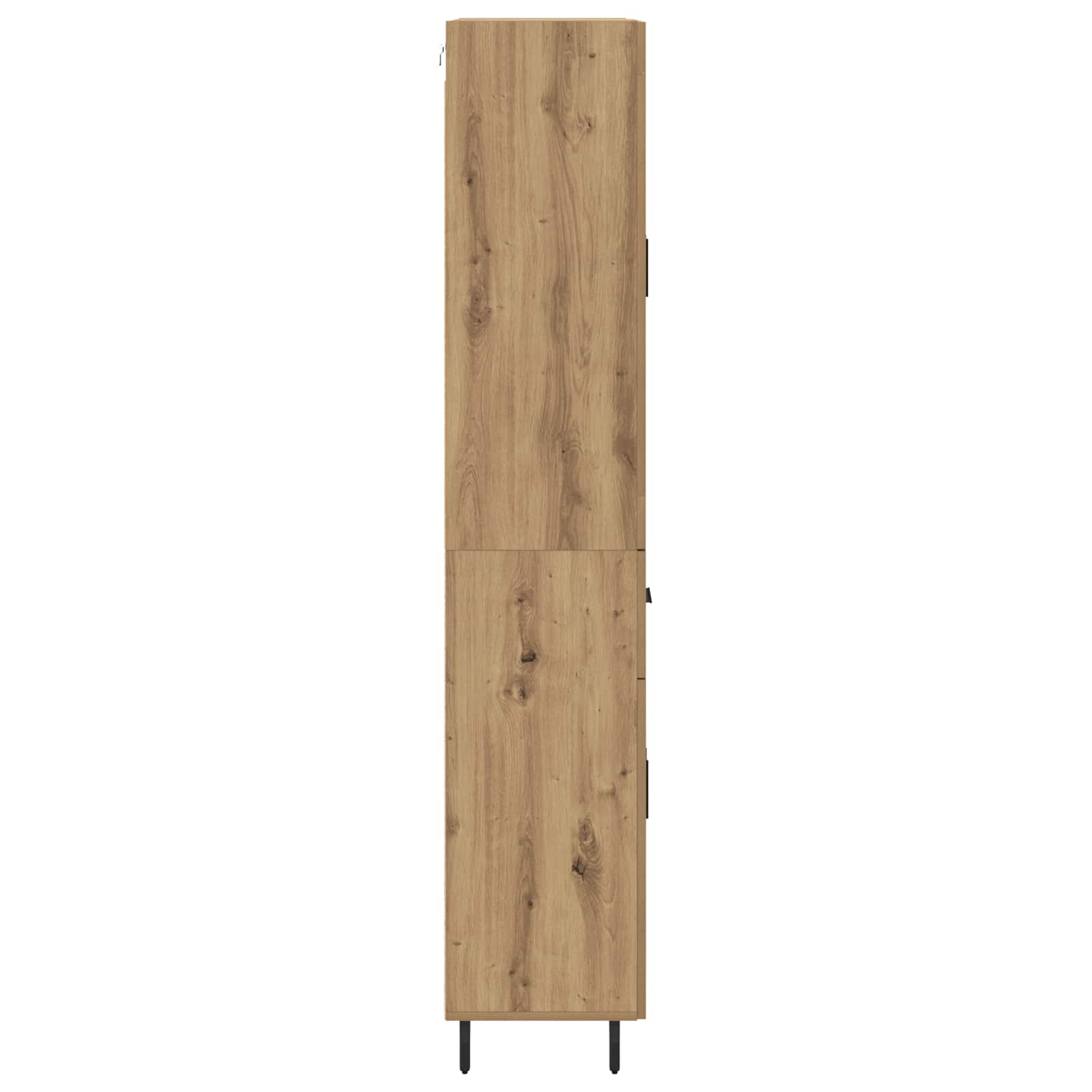 Vysoký Bufet 2 Ks Artisanový Dub 69,5 X 34 X 180 Cm