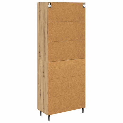 Vysoký Bufet 2 Ks Artisanový Dub 69,5 X 34 X 180 Cm