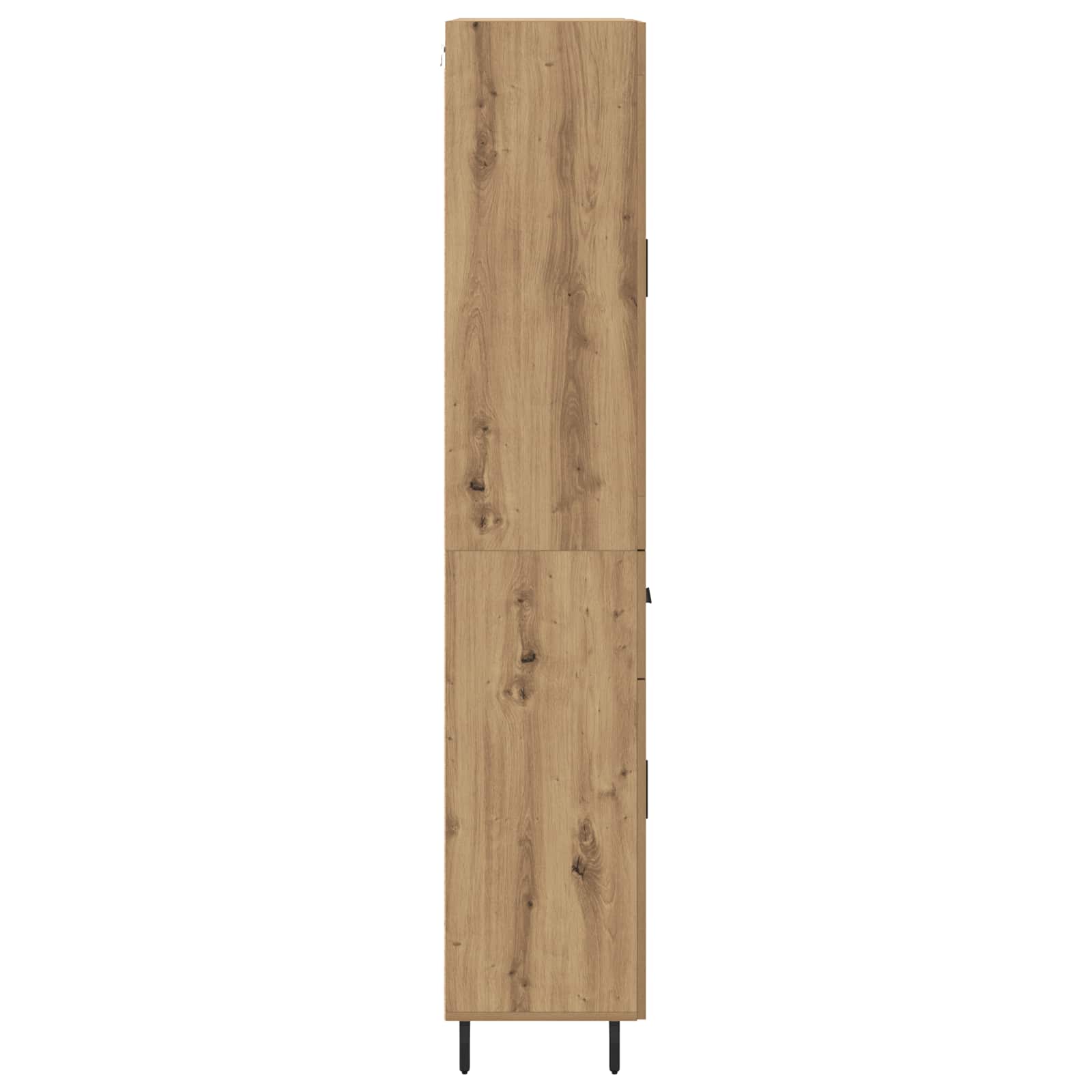 Vysoký Bufet 2 Ks Artisanový Dub 69,5 X 34 X 180 Cm
