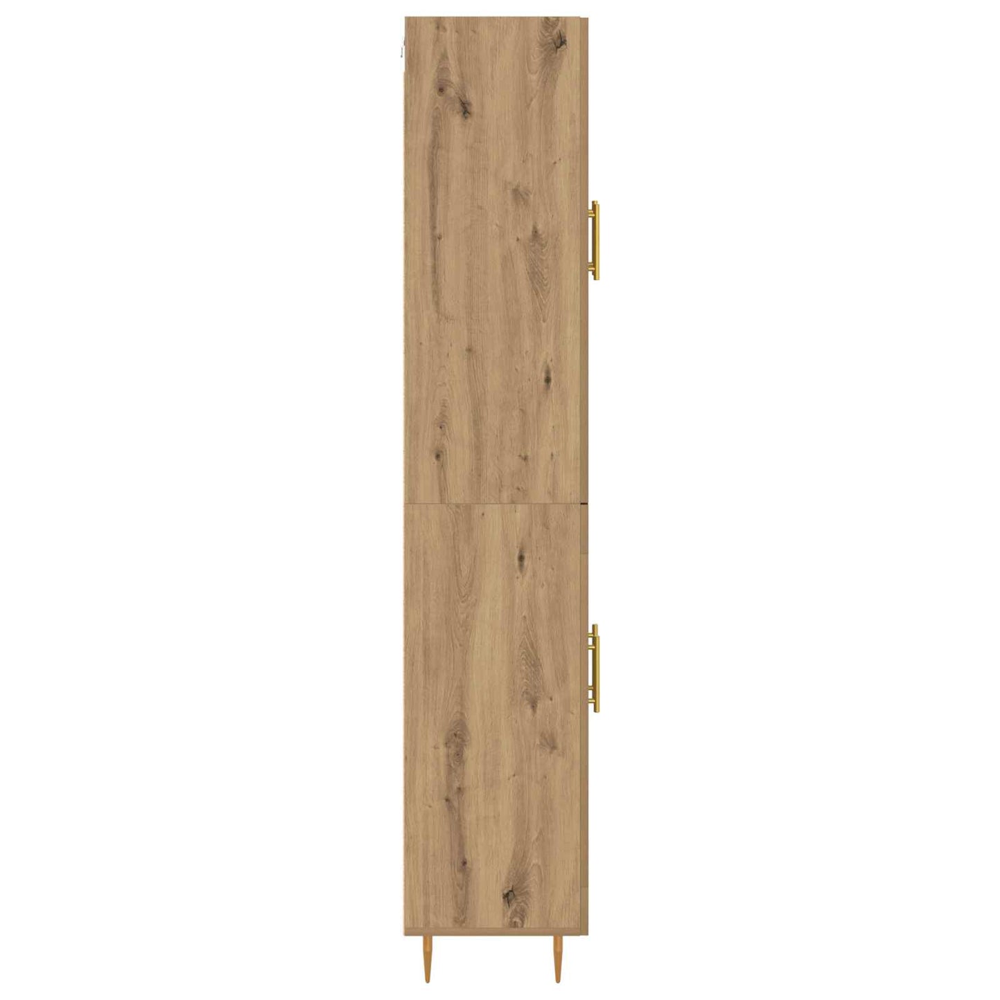 Vysoký Bufet Artisanový Dub 69,5 X 34 X 180 Cm Kompozitní Dřevo