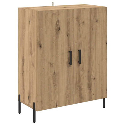 Vysoký Bufet Artisanový Dub 69,5 X 34 X 180 Cm Kompozitní Dřevo