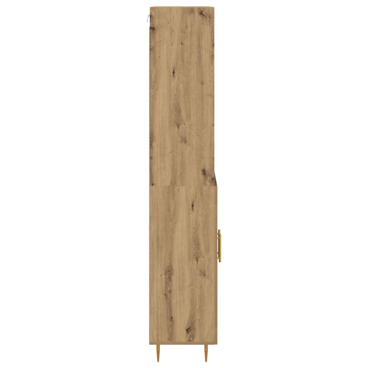 Vysoký Bufet Artisanový Dub 69,5 X 34 X 180 Cm Kompozitní Dřevo