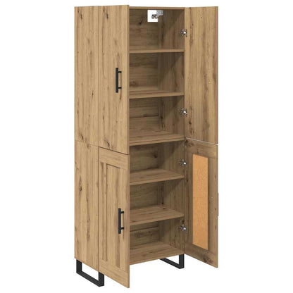 Vysoký Bufet 2 Ks Artisanový Dub 69,5 X 34 X 180 Cm