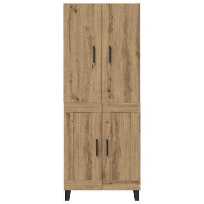 Vysoký Bufet 2 Ks Artisanový Dub 69,5 X 34 X 180 Cm