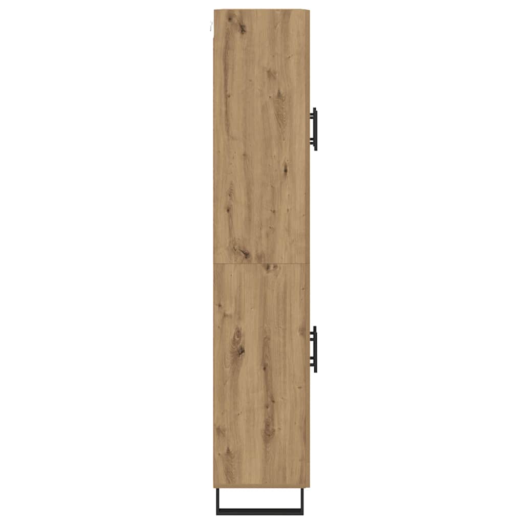 Vysoký Bufet 2 Ks Artisanový Dub 69,5 X 34 X 180 Cm