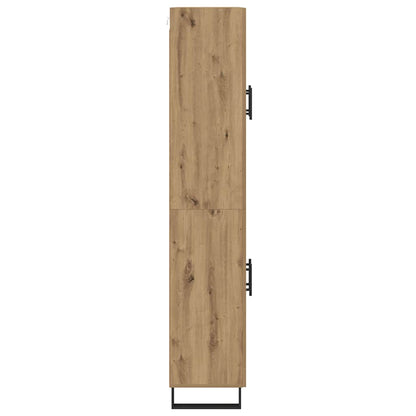 Vysoký Bufet 2 Ks Artisanový Dub 69,5 X 34 X 180 Cm