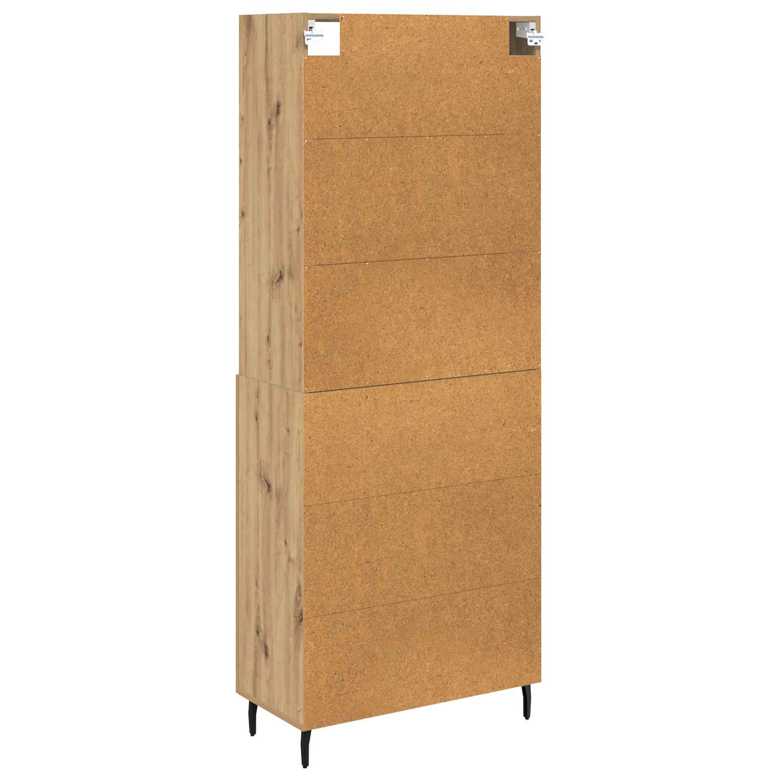Vysoký Bufet 2 Ks Artisanový Dub 69,5 X 32,5 X 180 Cm