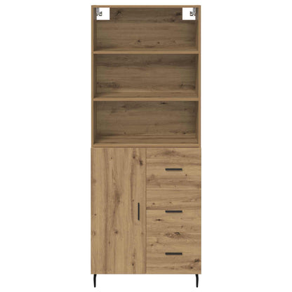 Vysoký Bufet 2 Ks Artisanový Dub 69,5 X 32,5 X 180 Cm