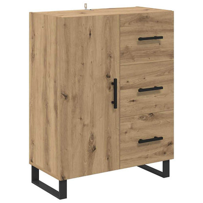 Vysoký Bufet 2 Ks Artisanový Dub 69,5 X 34 X 180 Cm