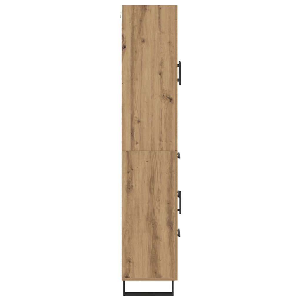 Vysoký Bufet 2 Ks Artisanový Dub 69,5 X 34 X 180 Cm