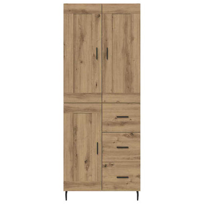 Vysoký Bufet 2 Ks Artisanový Dub 69,5 X 34 X 180 Cm