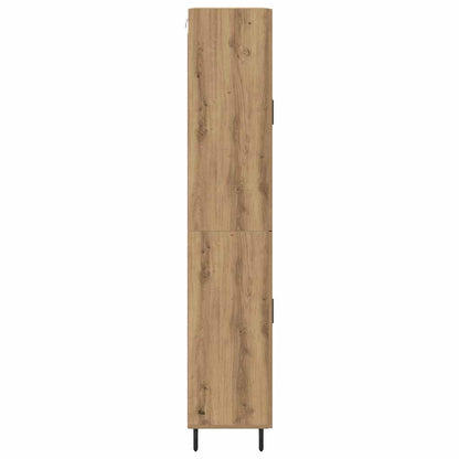Vysoký Bufet 2 Ks Artisanový Dub 69,5 X 34 X 180 Cm