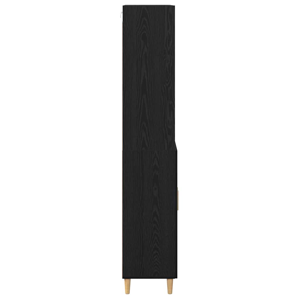 Vysoký Bufet 69,5 X 32,5 X 180 Cm Kompozitní Dřevo