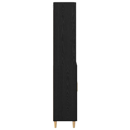 Vysoký Bufet 69,5 X 32,5 X 180 Cm Kompozitní Dřevo